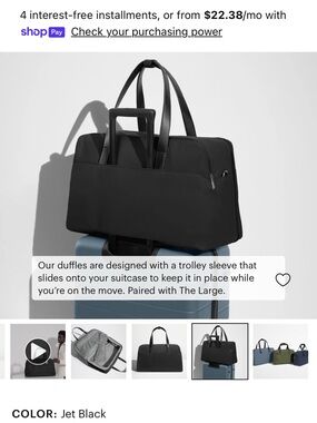 Away Weekender bag in Black brand new!